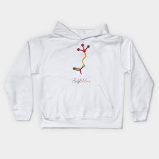 Acetylcholine molecule Kids Hoodie